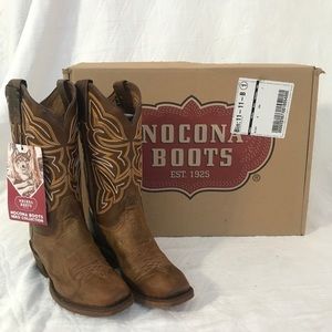Square toe western boots